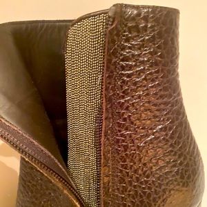 Brunello Cucinelli open toe short boots